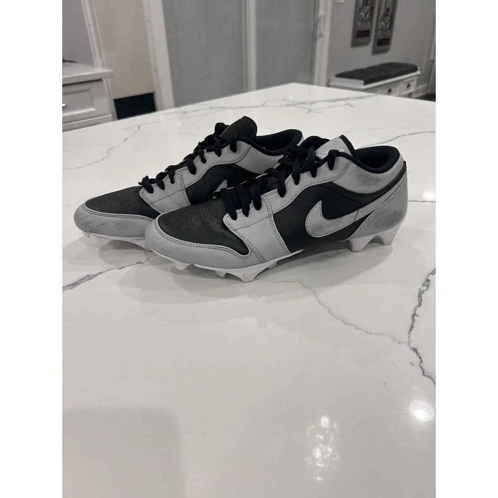Nike Air Jordan 1 Low TD Shadow 2.0 Grey Football Cleats Mens Size 11